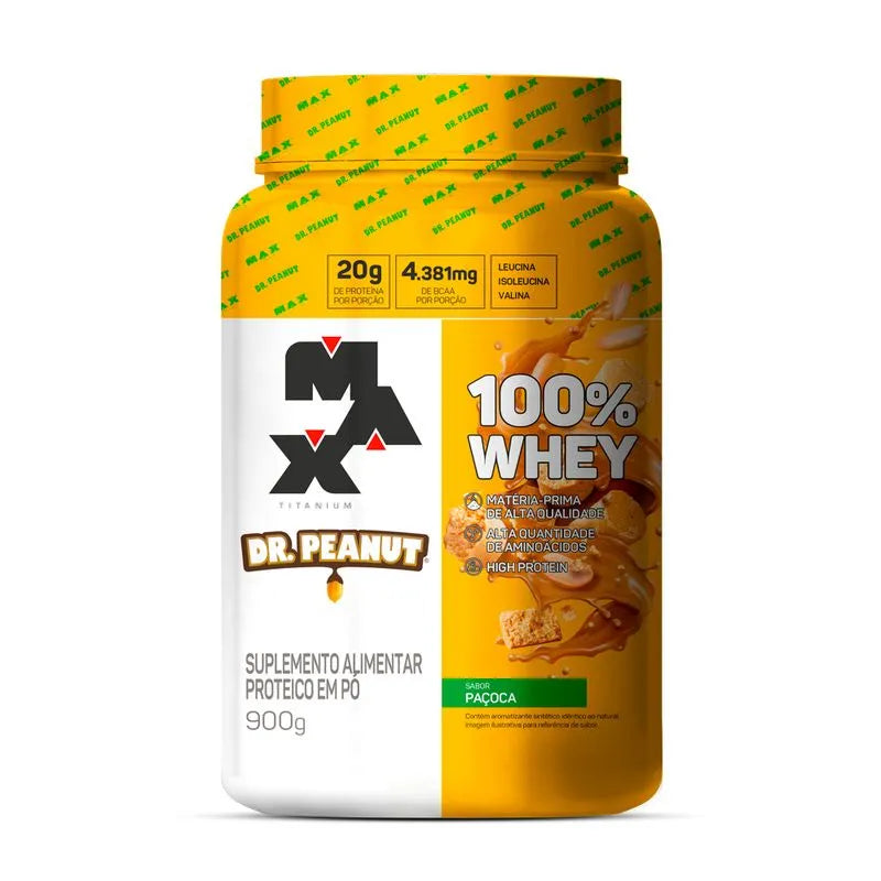 Dr. Peanut – 100% Whey Max Titanium: Paçoca (900g)